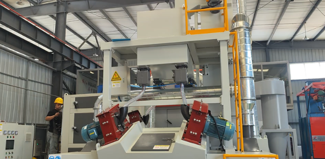 德宏板材除锈强化，通过式抛丸机应用案例