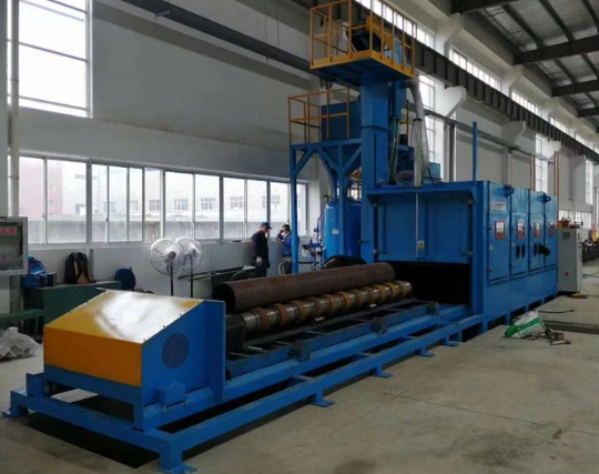 德宏喷砂机在管道除锈中的现场施工应用