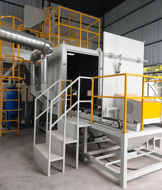 德宏全自动喷砂机 实现无人化高效生产